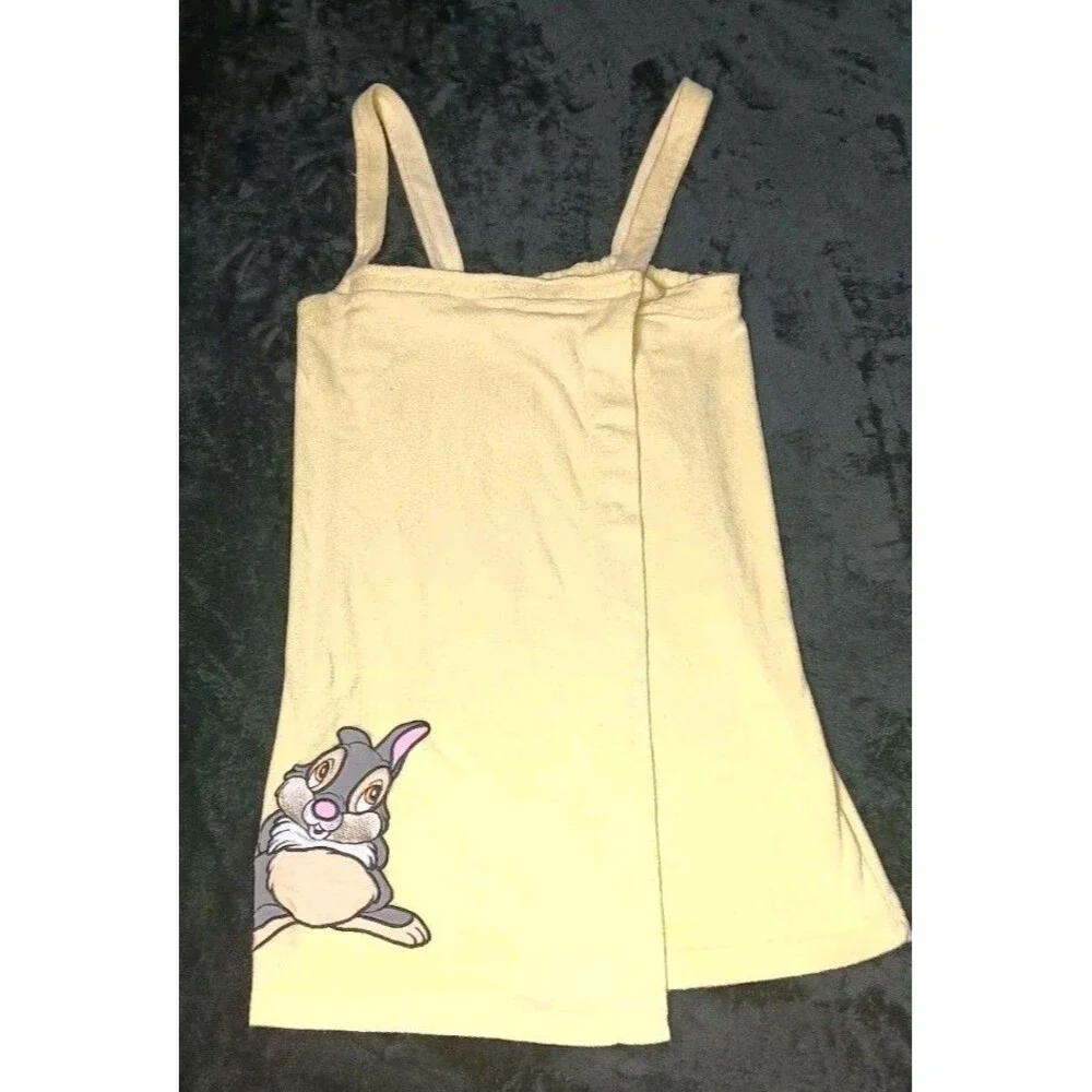 Disney Bambi Thumper Terry Towel M Wrap Around Spa Dress Robe Swim Cover Up